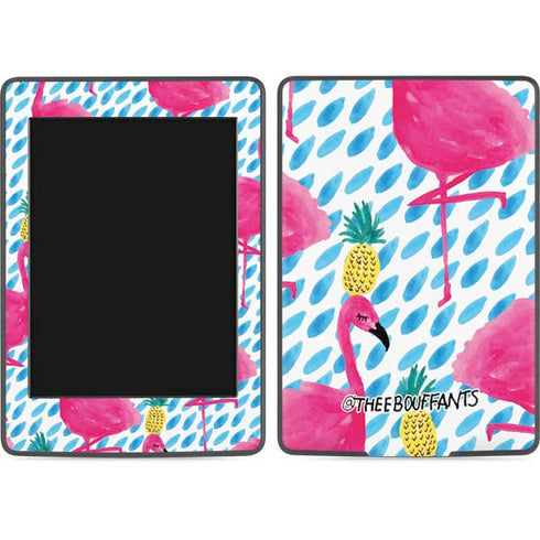 Bouffants and Broken Hearts Party Flamingos Amazon Kindle Skin