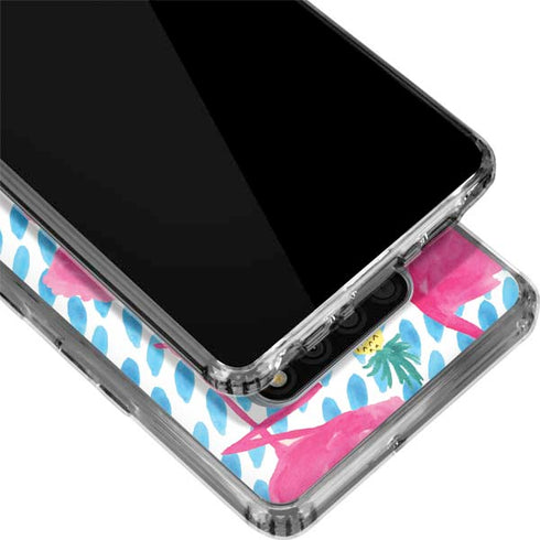 Bouffants and Broken Hearts Party Flamingos LG Stylo 6 Clear Case