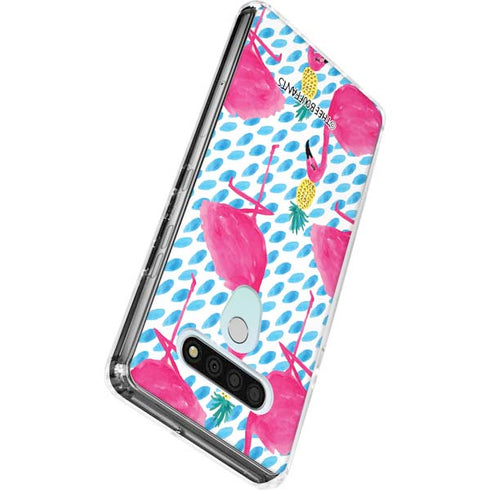 Bouffants and Broken Hearts Party Flamingos LG Stylo 6 Clear Case