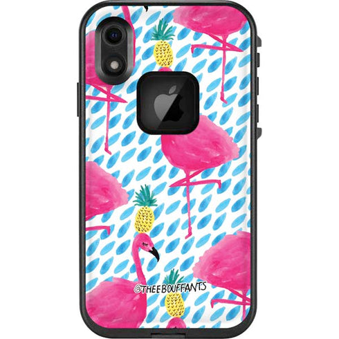 Bouffants and Broken Hearts Party Flamingos LifeProof Fre iPhone Skin