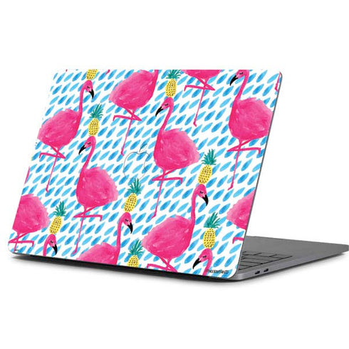 Bouffants and Broken Hearts Party Flamingos Apple MacBook Pro 13-inch Skin