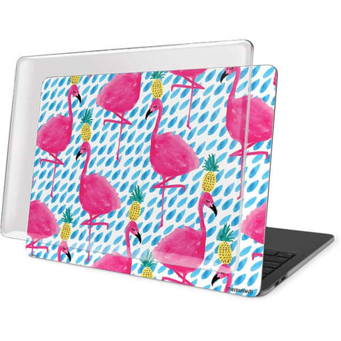 Bouffants and Broken Hearts Party Flamingos MacBook Pro 15in (2016-19) Case plus Skin