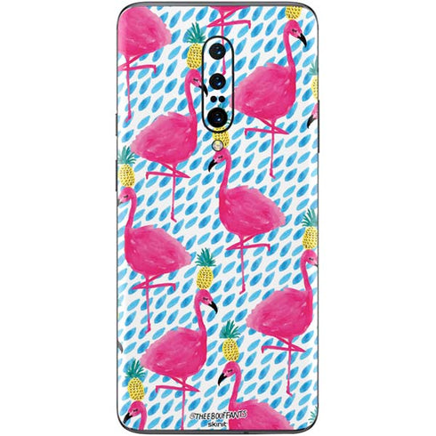 Bouffants and Broken Hearts Party Flamingos OnePlus 7 Pro Skin