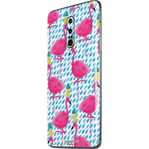 Bouffants and Broken Hearts Party Flamingos OnePlus 7 Pro Skin