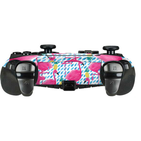 Bouffants and Broken Hearts Party Flamingos PlayStation Scuf Vantage 2 Controller Skin