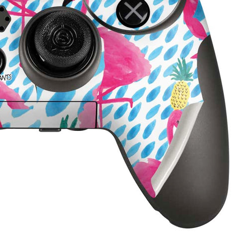 Bouffants and Broken Hearts Party Flamingos PlayStation Scuf Vantage 2 Controller Skin