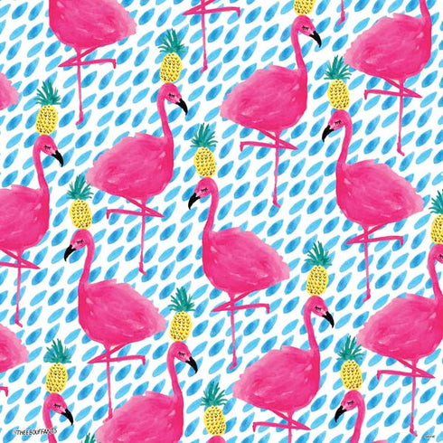 Bouffants and Broken Hearts Party Flamingos PS4 Console and Controller Bundle Skin