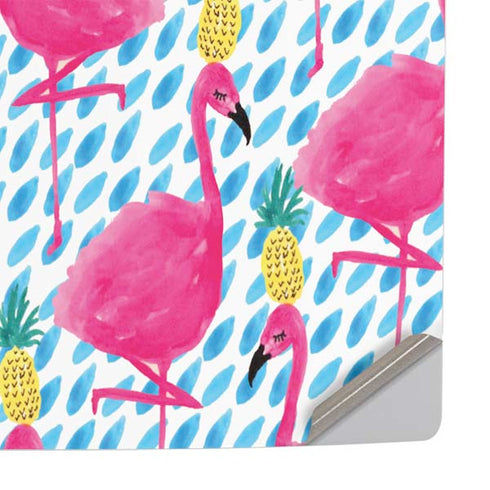 Bouffants and Broken Hearts Party Flamingos PS5 Console Skin