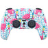 Bouffants and Broken Hearts Party Flamingos PS5 Controller Skin