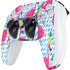 Bouffants and Broken Hearts Party Flamingos PS5 Controller Skin
