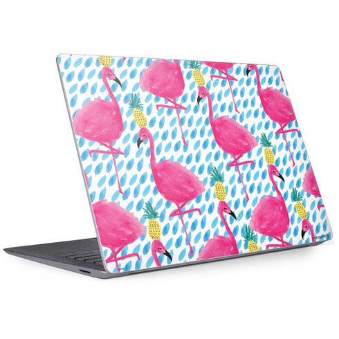 Bouffants and Broken Hearts Party Flamingos Surface Laptop 3 13.5in Skin