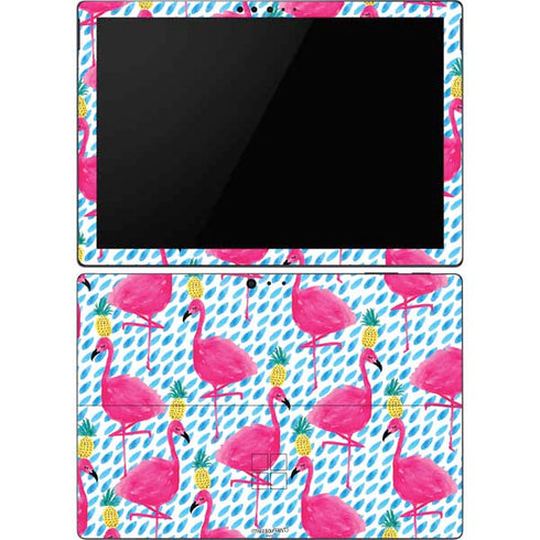 Bouffants and Broken Hearts Party Flamingos Surface Pro 6 Skin