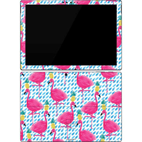 Bouffants and Broken Hearts Party Flamingos Surface Pro 7 Skin