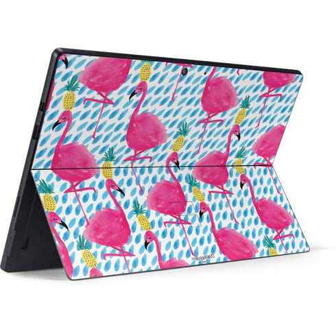 Bouffants and Broken Hearts Party Flamingos Surface Pro 7 Skin