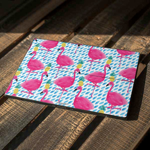 Bouffants and Broken Hearts Party Flamingos Surface Pro 7 Skin