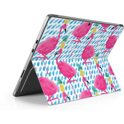 Bouffants and Broken Hearts Party Flamingos Surface Pro 8 Skin