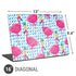 Bouffants and Broken Hearts Party Flamingos Universal Laptop 16in (13 x 9.4in) Skin