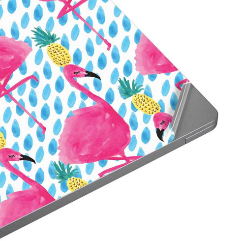 Bouffants and Broken Hearts Party Flamingos Universal Laptop 18in (14.6 x 10.6in) Skin