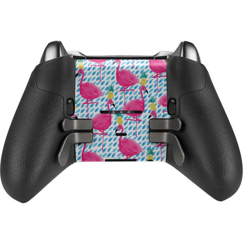 Bouffants and Broken Hearts Party Flamingos Xbox Elite Wireless Controller Series 2 Skin