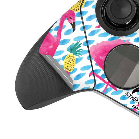 Bouffants and Broken Hearts Party Flamingos Xbox Elite Wireless Controller Series 2 Skin