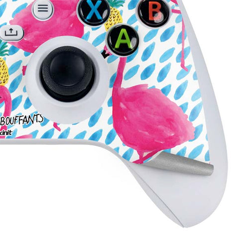 Bouffants and Broken Hearts Party Flamingos Xbox Series S Skins