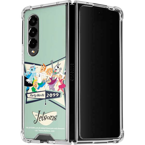 The Jetsons Party Like Its 2099 Galaxy Z Fold4 5G Clear Case