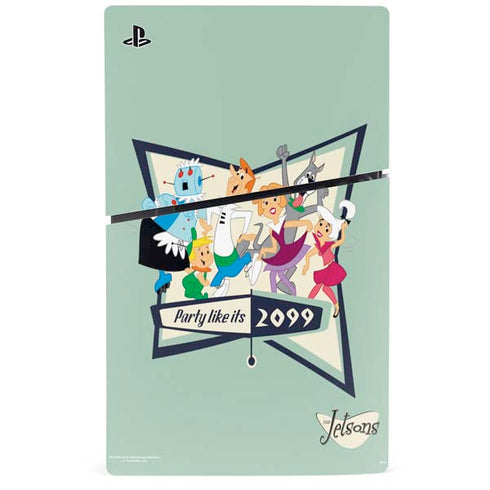 The Jetsons Party Like Its 2099 PS5 Slim Digital Edition Bundle Skin