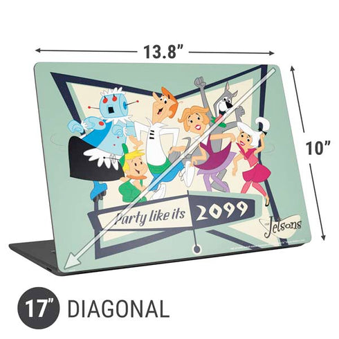 The Jetsons Party Like Its 2099 Universal Laptop 17in (13.8 x 10in) Skin