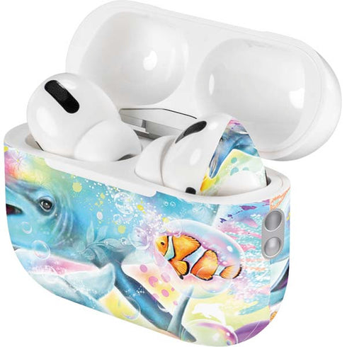 Pastel Dolphins by Sheena Pike AirPods Pro 2nd Gen Skin