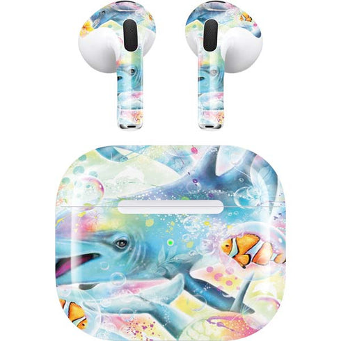Pastel Dolphins by Sheena Pike Apple AirPods (3rd Gen 2021) Skin