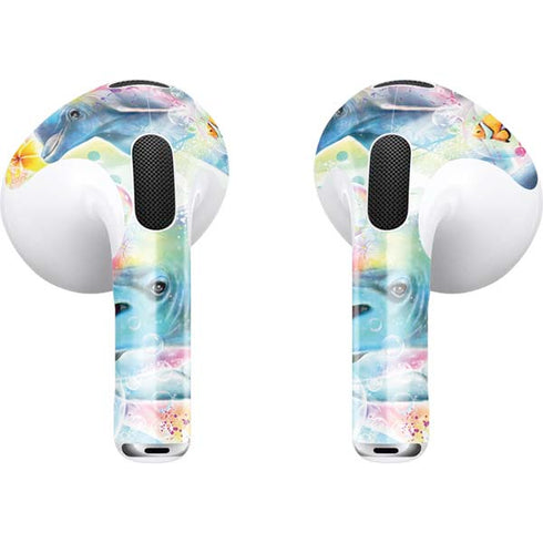 Pastel Dolphins by Sheena Pike Apple AirPods (3rd Gen 2021) Skin