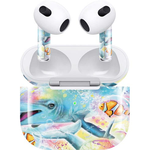 Pastel Dolphins by Sheena Pike Apple AirPods (3rd Gen 2021) Skin