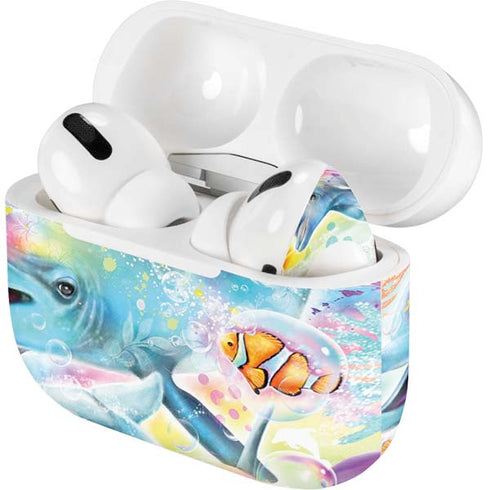 Pastel Dolphins by Sheena Pike Apple AirPods Pro Skin