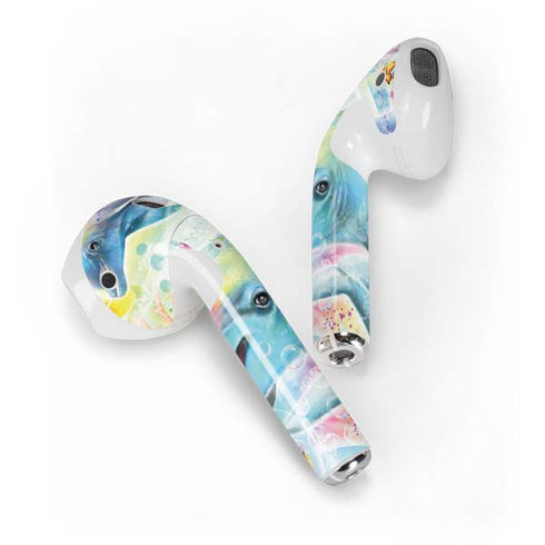 Pastel Dolphins by Sheena Pike Apple AirPods Skin