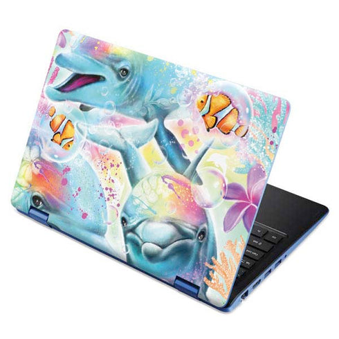 Pastel Dolphins by Sheena Pike Aspire R11 11.6in Skin