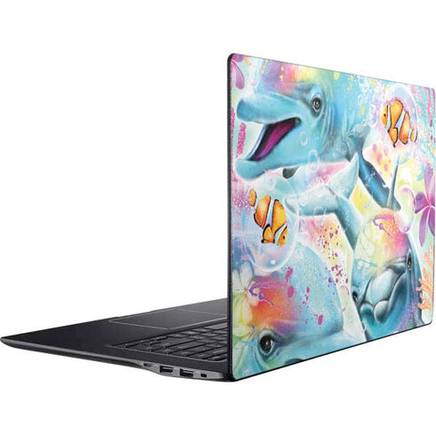 Pastel Dolphins by Sheena Pike Ativ Book 9 (15.6in 2014) Skin
