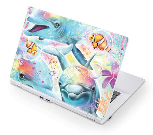 Pastel Dolphins by Sheena Pike Acer Chromebook Skin