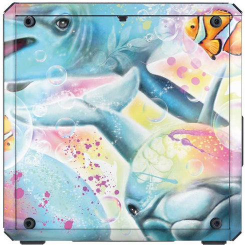 Pastel Dolphins by Sheena Pike Cooler Master MasterBox Q300L Mini Tower Skin