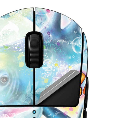 Pastel Dolphins by Sheena Pike G Pro Wireless Gaming Mouse Skin