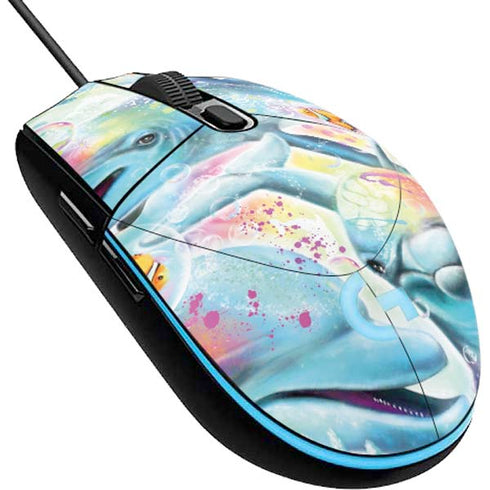 Pastel Dolphins by Sheena Pike G203 Prodigy RGB Wired Gaming Mouse Skin