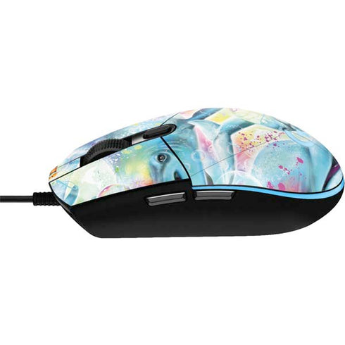 Pastel Dolphins by Sheena Pike G203 Prodigy RGB Wired Gaming Mouse Skin