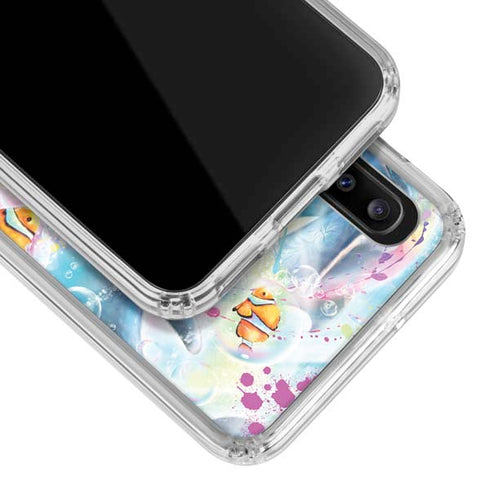 Pastel Dolphins by Sheena Pike Galaxy A30 Clear Case