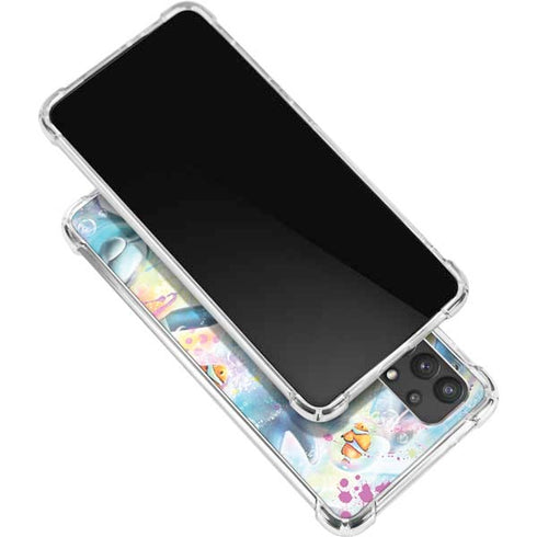 Pastel Dolphins by Sheena Pike Galaxy A32 5G Clear Case