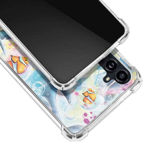 Pastel Dolphins by Sheena Pike Galaxy A54 5G Clear Case