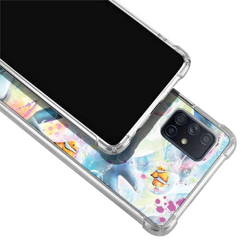 Pastel Dolphins by Sheena Pike Galaxy A71 5G Clear Case