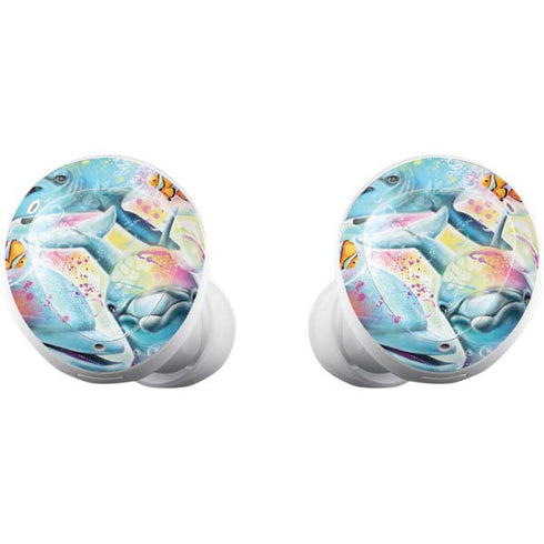 Pastel Dolphins by Sheena Pike Galaxy Buds Plus Skin