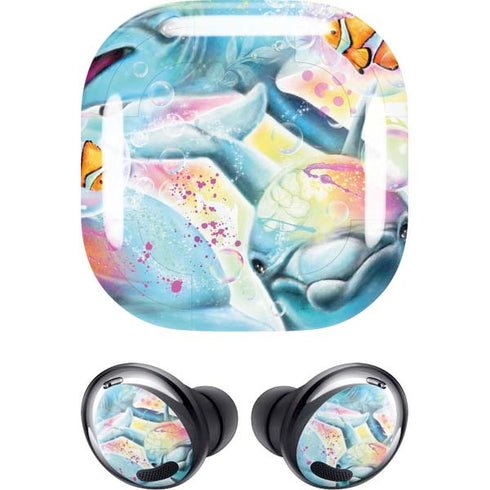 Pastel Dolphins by Sheena Pike Galaxy Buds Pro Skin