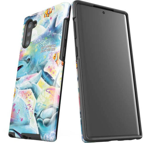 Pastel Dolphins by Sheena Pike Galaxy Note 10 Pro Case