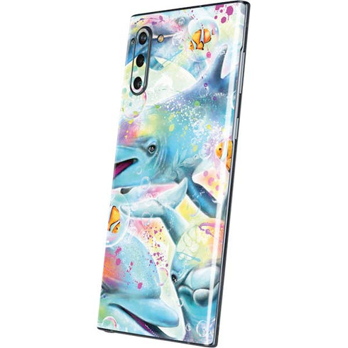 Pastel Dolphins by Sheena Pike Galaxy Note 10 Skin