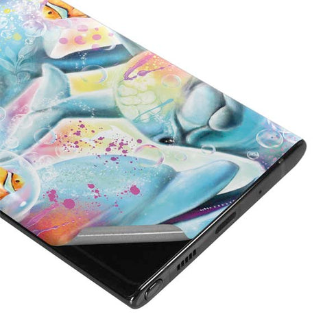 Pastel Dolphins by Sheena Pike Galaxy Note 10 Skin